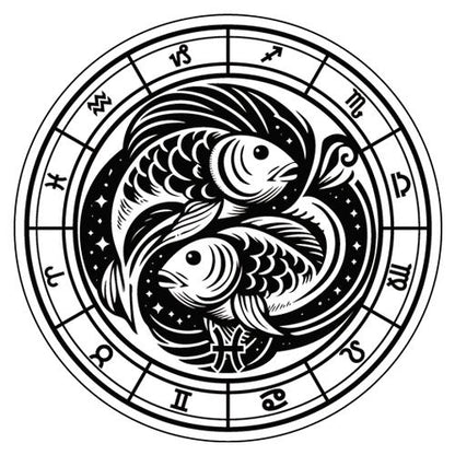 Llavero Amuleto Signo Zodiaco Pisces Personalizado grabado en metal. Edición Propia. Graba tú nombre.