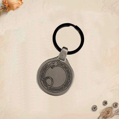 Vintage Celtic Symbol Keychain C29 - Handmade Zinc Amulet