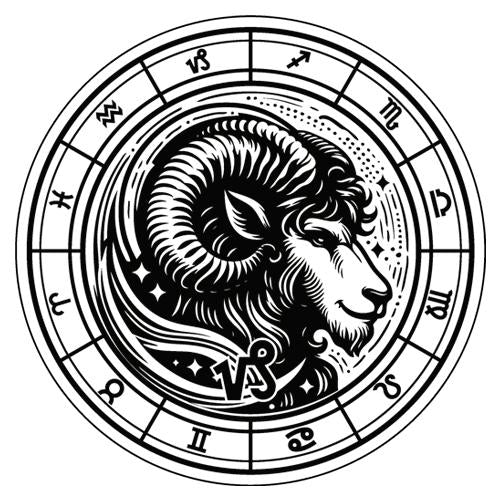 Personalized Capricorn Zodiac Keychain | Engraved Metal