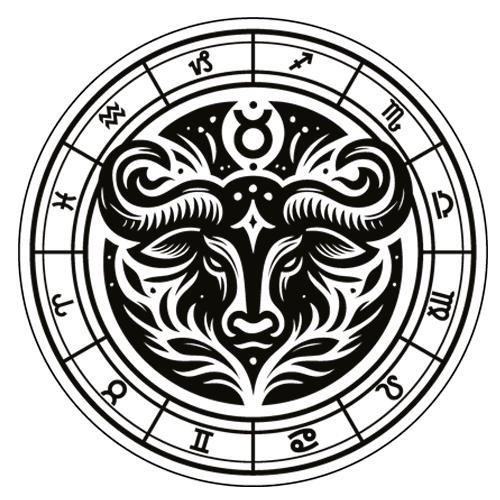 Personalized Taurus Zodiac Keychain | Engraved Metal