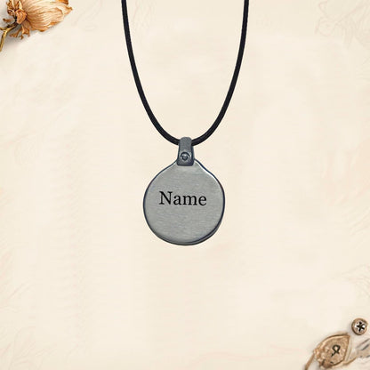 Blood Type Pendant Keychain GSP | Personalized Engraved Circular Metal (Copia)