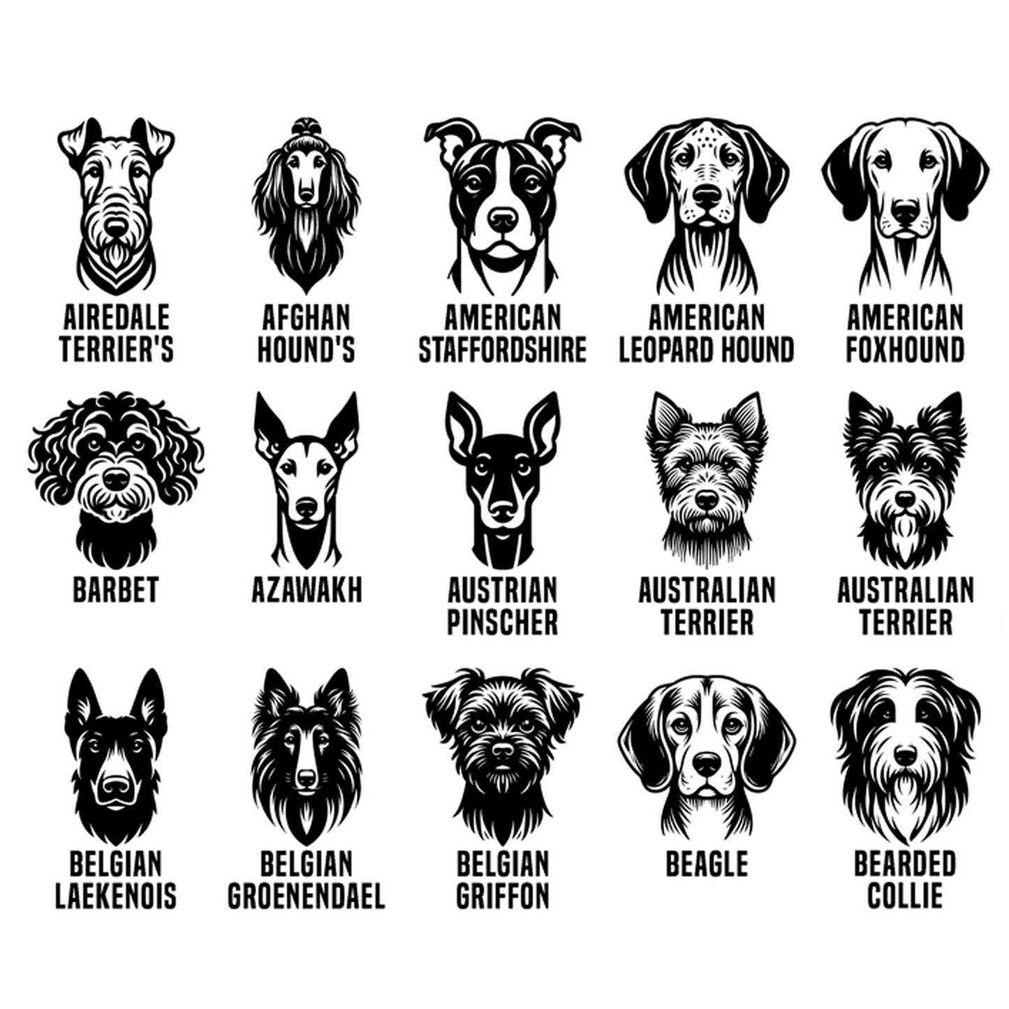 Llavero Grabado Mascota Perro American, Australian, Belgian VK01