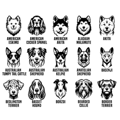 Llavero Grabado Mascota Perro American, Australian, Akita VK02