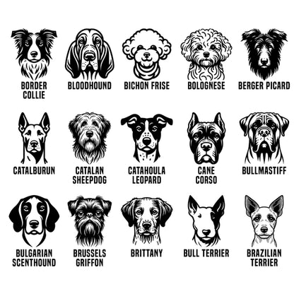 Llavero Grabado Mascota Perro Border, Berger, Bullmastiff VK03