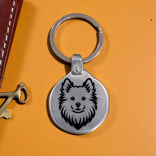 Llavero Grabado Mascota Perro American, Australian, Akita VK02
