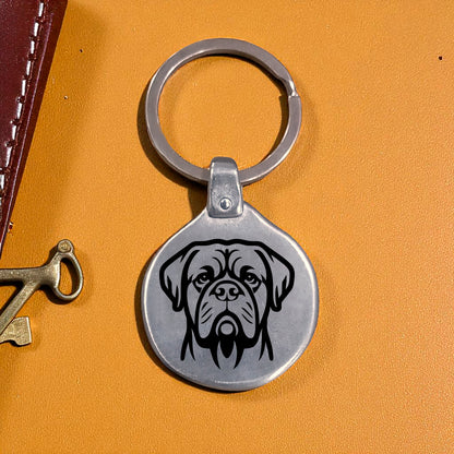 Llavero Grabado Mascota Perro Dogue Bordeaux, Punker, Dalmatian VK05