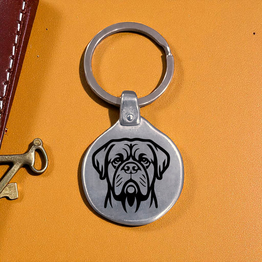 Llavero Grabado Mascota Perro Dogue Bordeaux, Punker, Dalmatian VK05