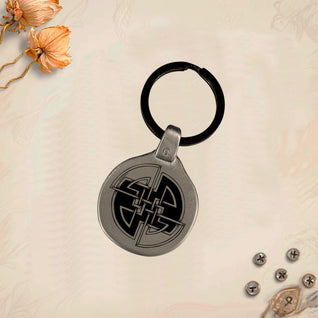 Vintage Celtic Keychain Pack 2 - Handmade Amulet | Engraved Metal