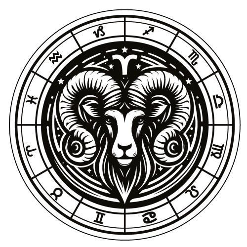 Personalized Aries Zodiac Keychain | Engraved Metal