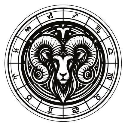 Personalized Aries Zodiac Keychain | Engraved Metal