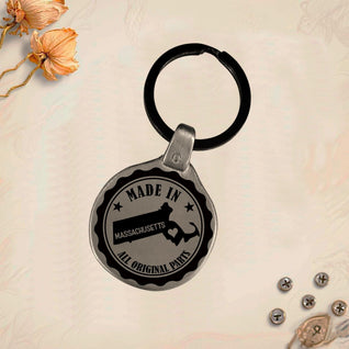 Vintage USA Keychain Massachusetts Michigan Minnesota Mississippi | Engraved