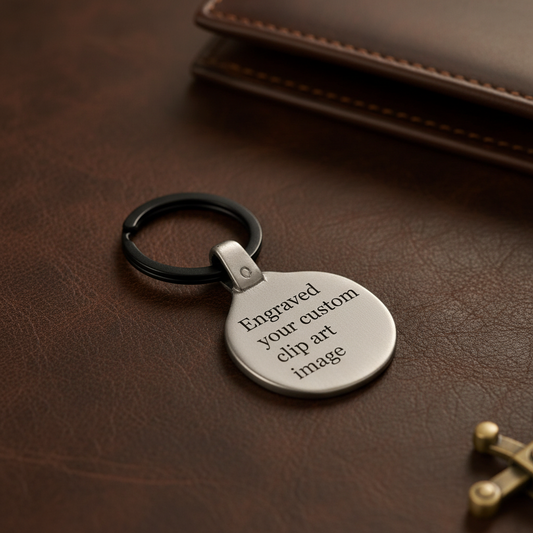 Custom Photo Keychain VK1 Personalized Engraved Metal Premium Lifestyle