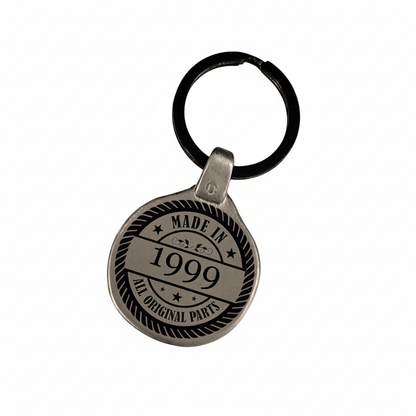 Personalized Vintage Birthday Keychain C4 Enhanced