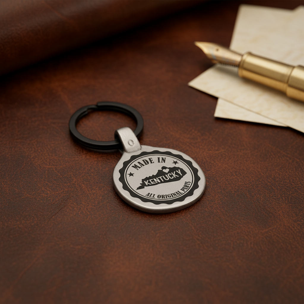 Vintage USA Keychain Kentucky Louisiana Maine Maryland Premium Lifestyle