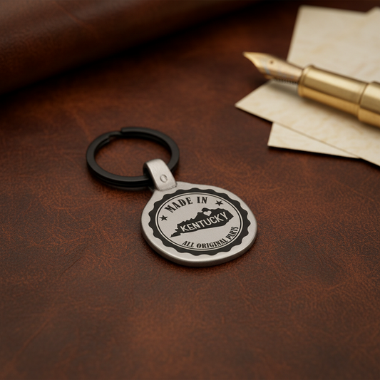 Vintage USA Keychain Kentucky Louisiana Maine Maryland Premium Lifestyle