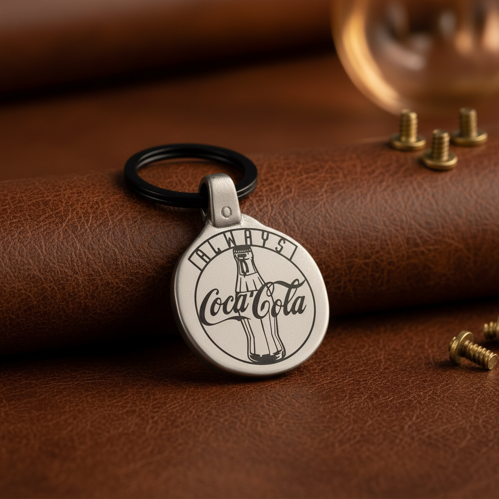 Vintage Coca Cola Always Keychain Engraved Metal Premium Lifestyle
