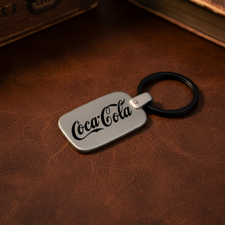 Vintage Coca Cola LA Keychain Engraved Metal Premium Lifestyle