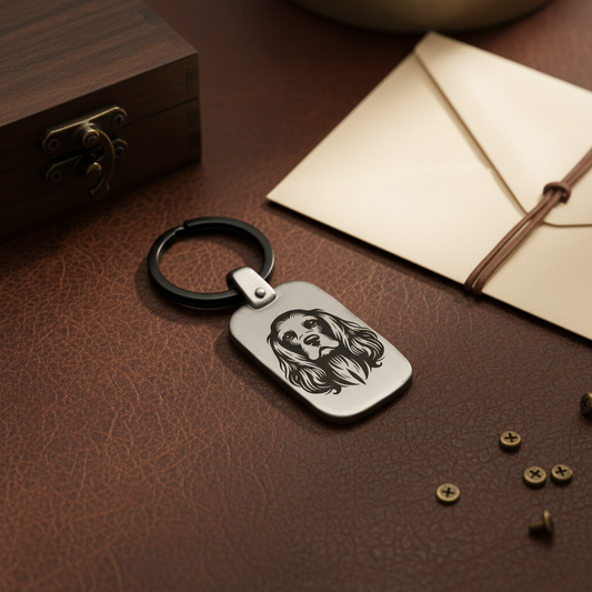 Vintage Dog Breed Keychain PackR1 - Engraved Metal Premium Lifestyle