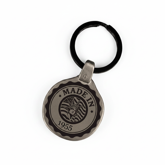 Personalized Vintage Birthday Keychain C8 Enhanced