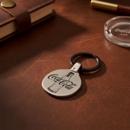 Vintage Coca Cola Bottle Keychain A Engraved Metal Premium Lifestyle