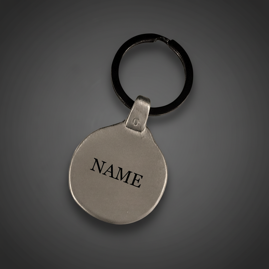 Personalized Aries zodiac keychain premium engraved metal professional photography