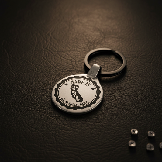 Vintage USA Keychain California Colorado Connecticut Delaware Premium Lifestyle