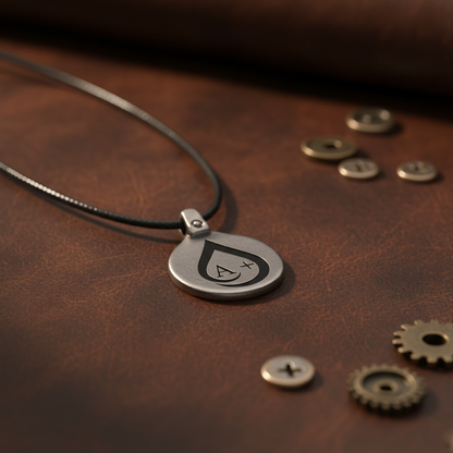 Blood Type Pendant Keychain GSP Personalized Engraved Circular Metal Premium Lifestyle