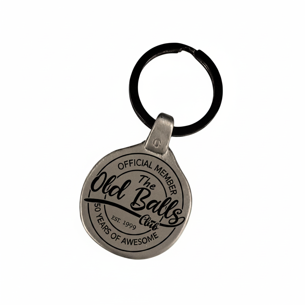 Personalized Vintage Birthday Keychain C5 Enhanced