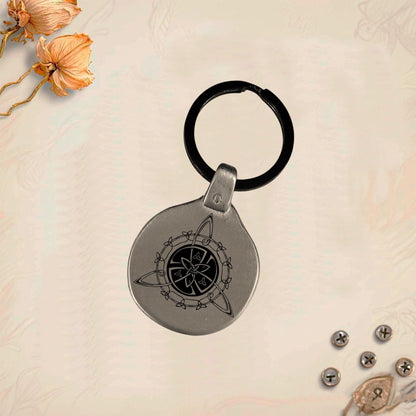 Vintage Celtic Keychain Pack 1 - Handmade Amulet | Engraved Metal